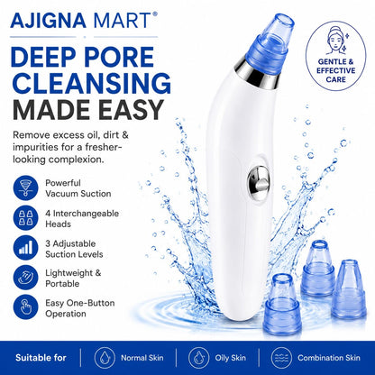 Léora™ PoreClean Facial Vacuum | 4-in-1 Blackhead & Pore Cleaner